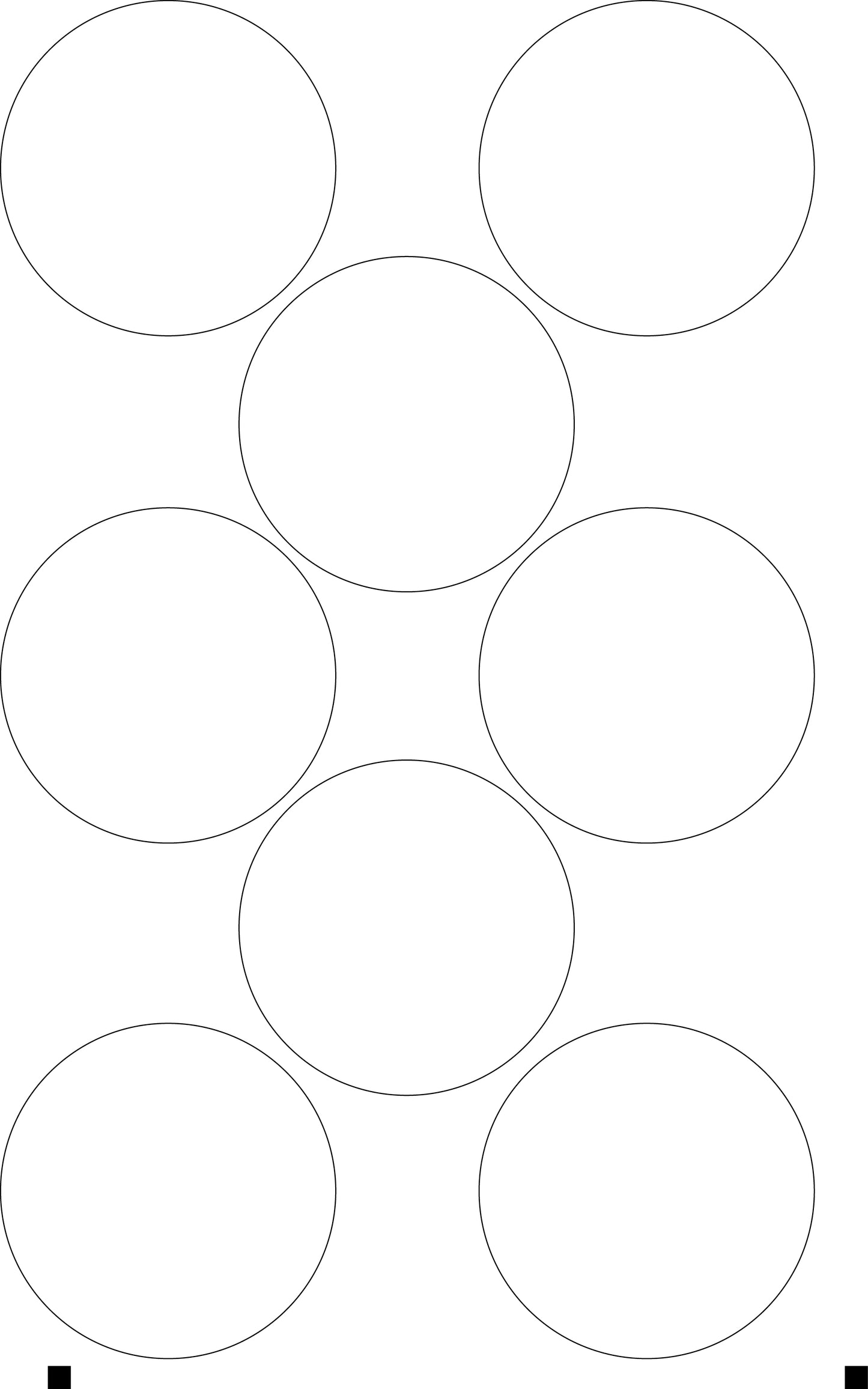 2 1/2-inch Round Label Sheets
