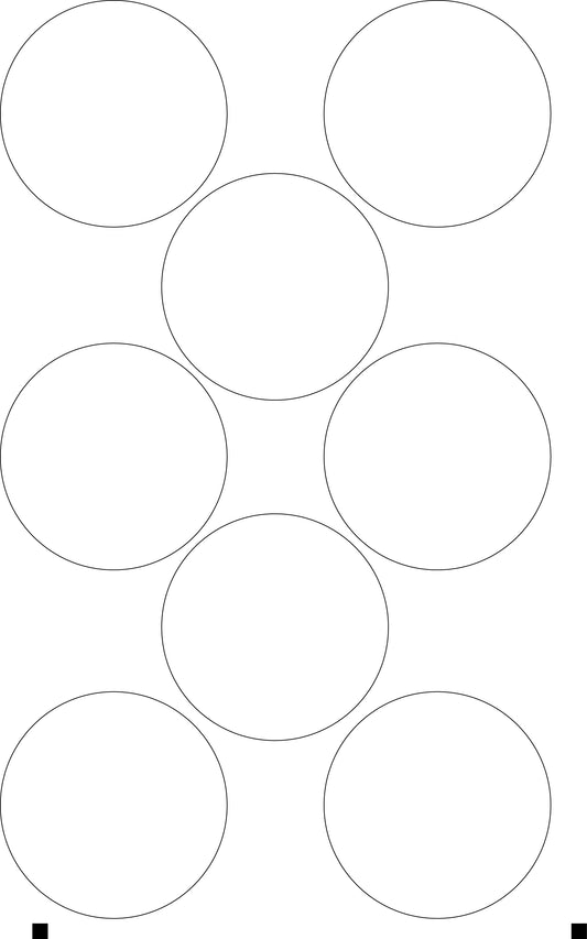 2 1/2-inch Round Label Sheets