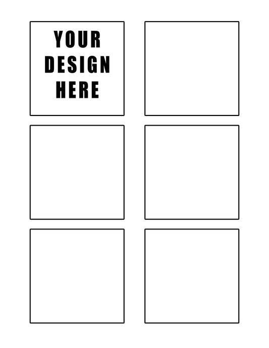 3-inch Square Label Sheets
